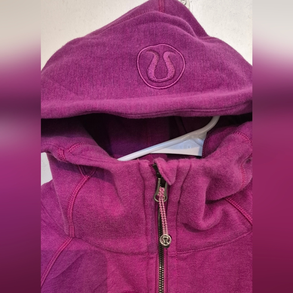 Lululemon Athletica Regal Plum Scuba Hoodie Sz 4 - Picture 6 of 8
